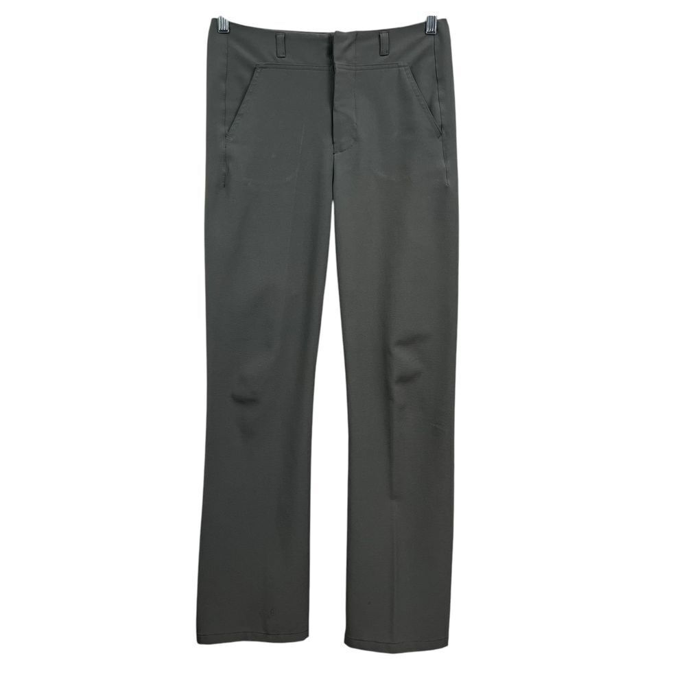 Marithe Francois Girbaud Women Trousers Pants Classic Straight Olive Gray SZ 8*